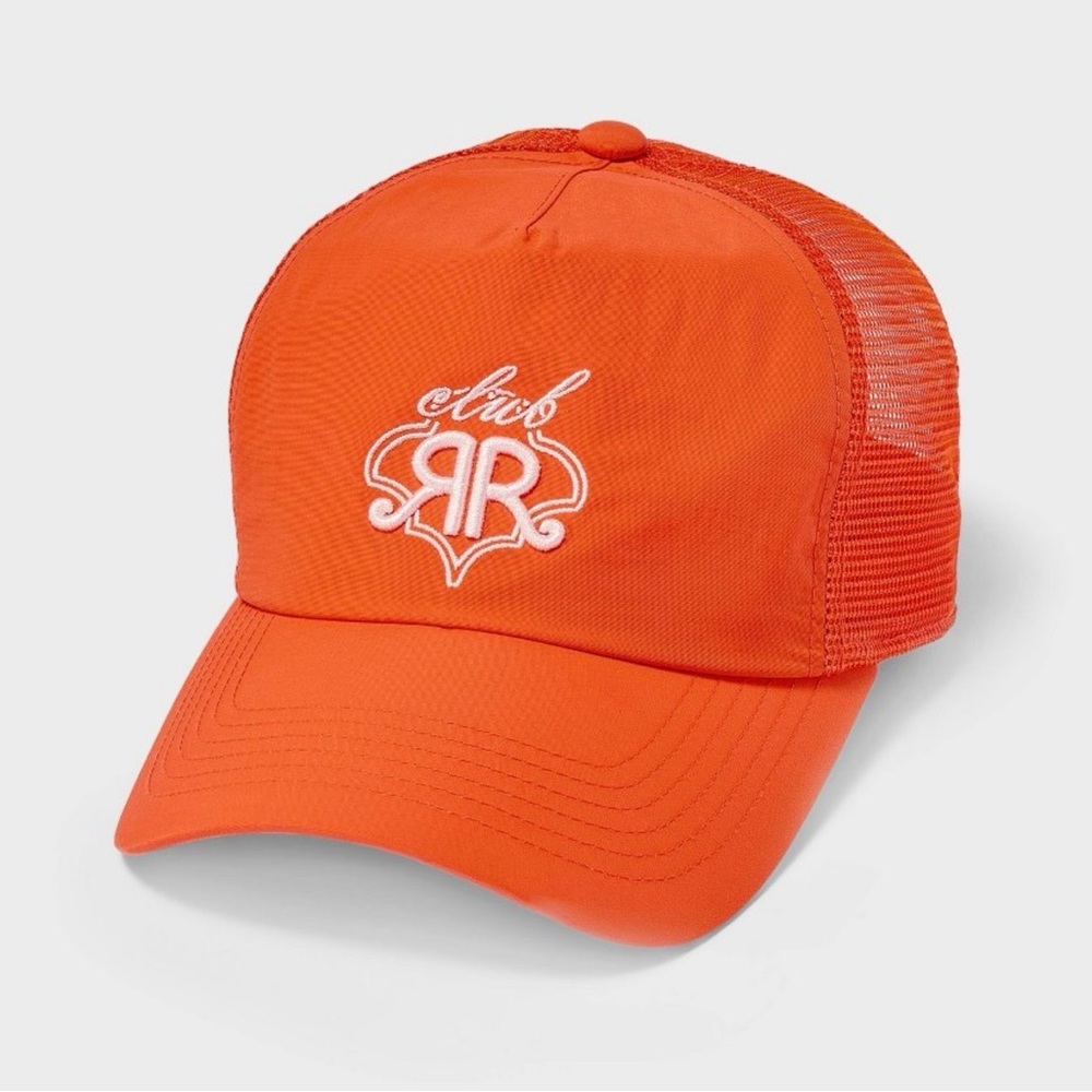 NWT Roller Rabbit Womens Limited-Edition Coral Embroidered Mesh Baseball hat